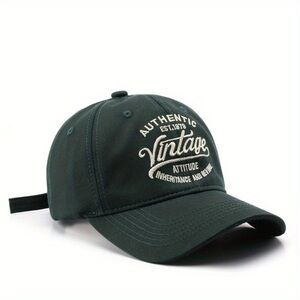 Green baseball cap